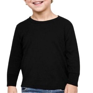 The Children’s Place Boys 3T Black Long Sleeve Tee | Toddler Basic